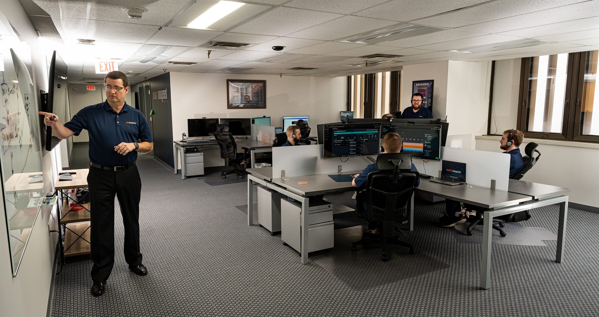 The NSN Management service floor in Tulsa